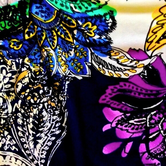 Elie Tahari Beautiful NWT Vibrant Sleeveless Top w/Necktie - Picture 10 of 16